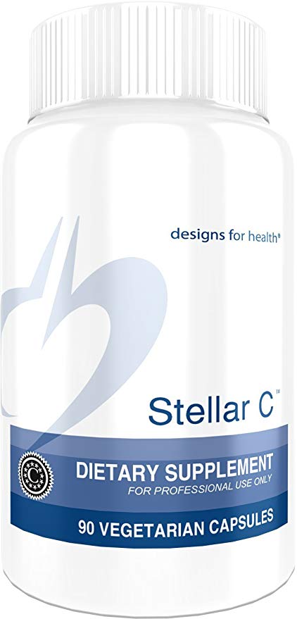 Stellar C - 600mg Vitamin C + Bioflavonoids for Immune Support, 90 Capsules